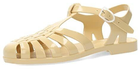 Andres Machado Beach shoes resistant PVC buckle closure beige