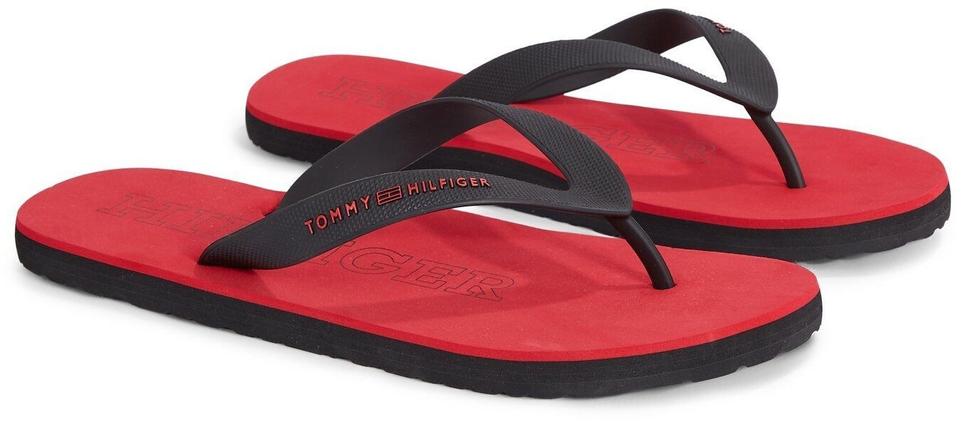 Tommy Hilfiger RUBBER Hilfiger BEACH SANDAL FM0FM05023 Flip-Flop black