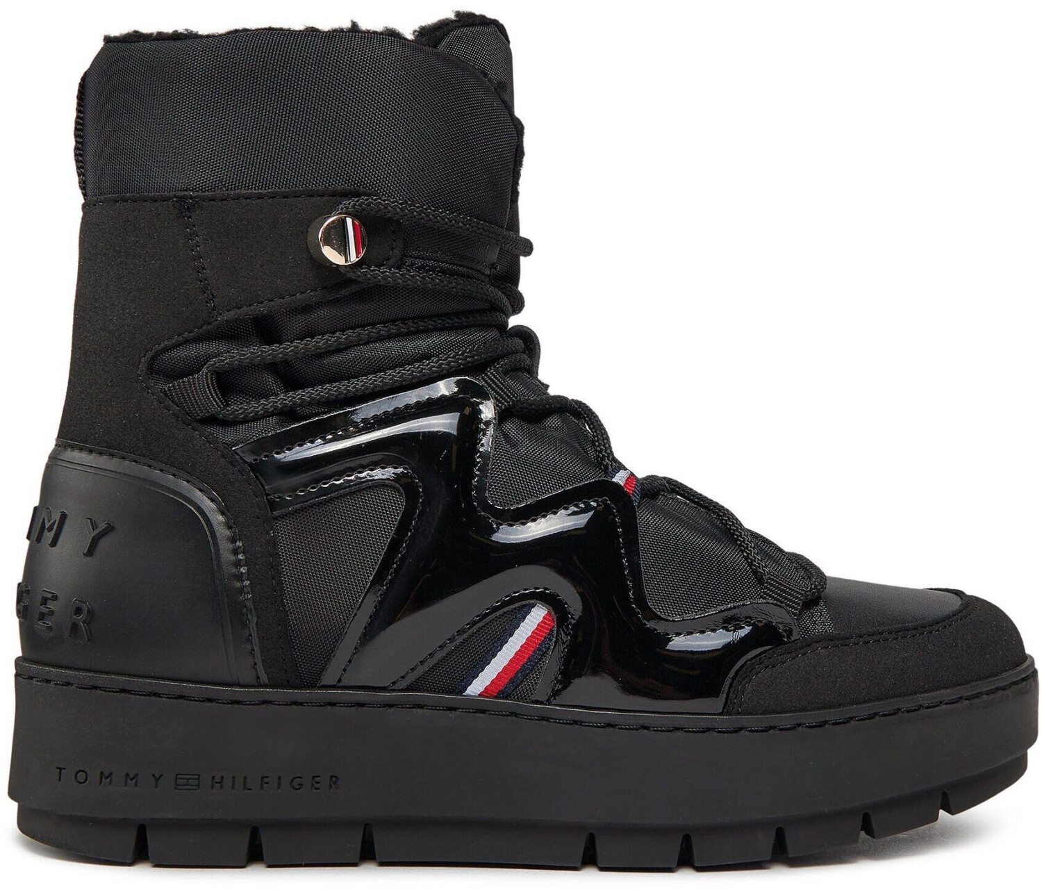 Tommy Hilfiger Patent Snowboot snow shoes black