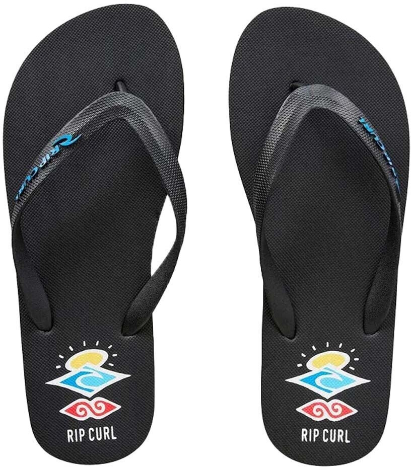 Rip Curl Breakers Bloom Flip Flops black blue