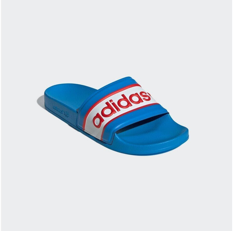 Adidas ADILETTE Badesandale bright blue cloud white red ab 33 99 Preisvergleich bei idealo