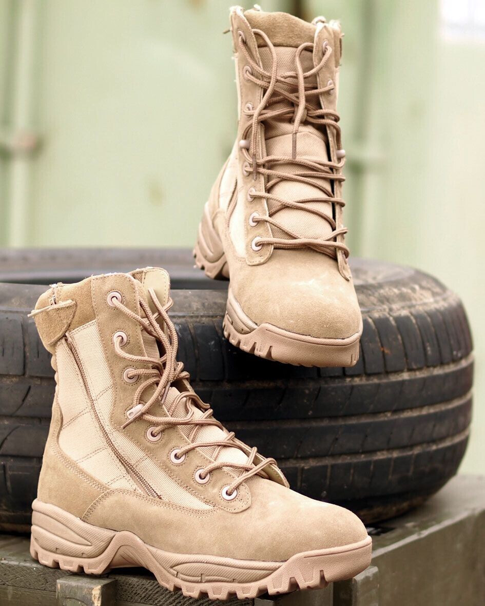 Mil Tec Tactical Two-Zip Shoes beige Coyote