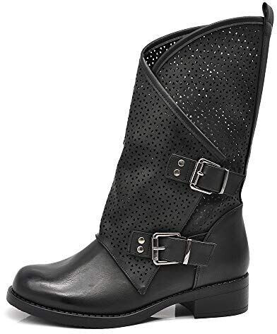 IF Biker Buckle Amphibians 337 628 perforated black