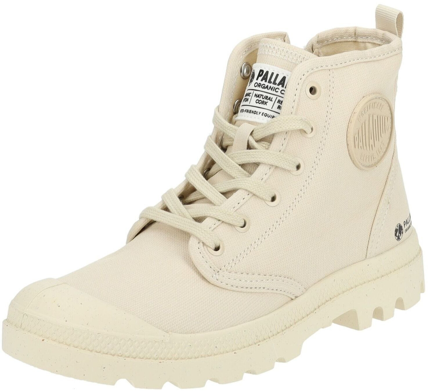 Palladium Lace-up light beige black white