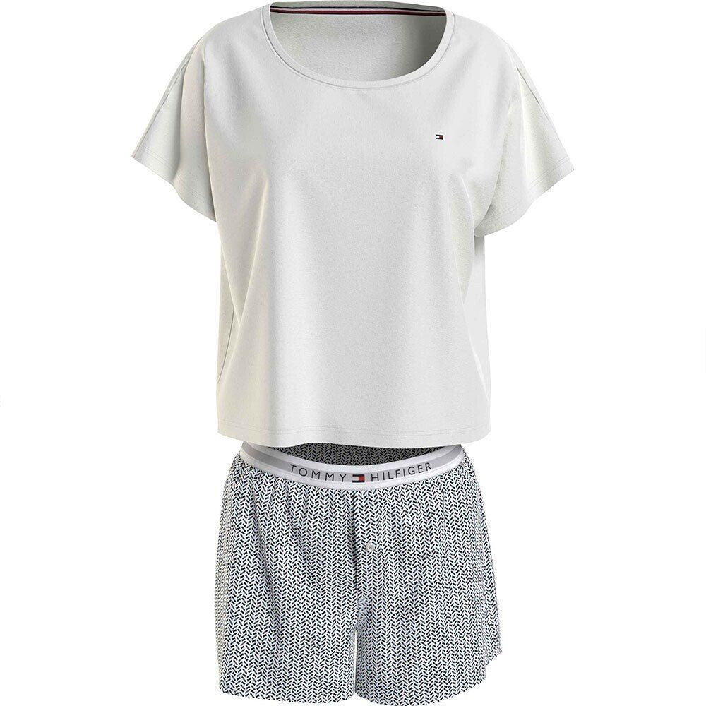 Tommy Hilfiger Pyjama Set Short white/grey