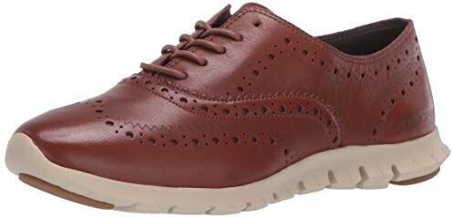 Cole Haan Zerogrand Wing Closed Hole II Oxford Woodbury Leather Ivory