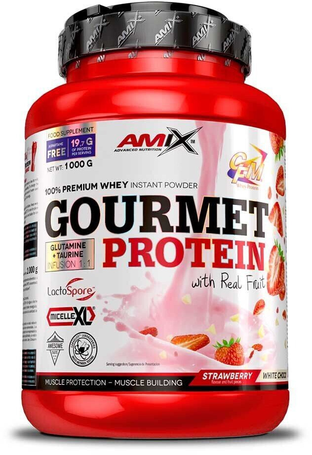 Amix Gourmet Protein 1 Kg strawberry/white choco