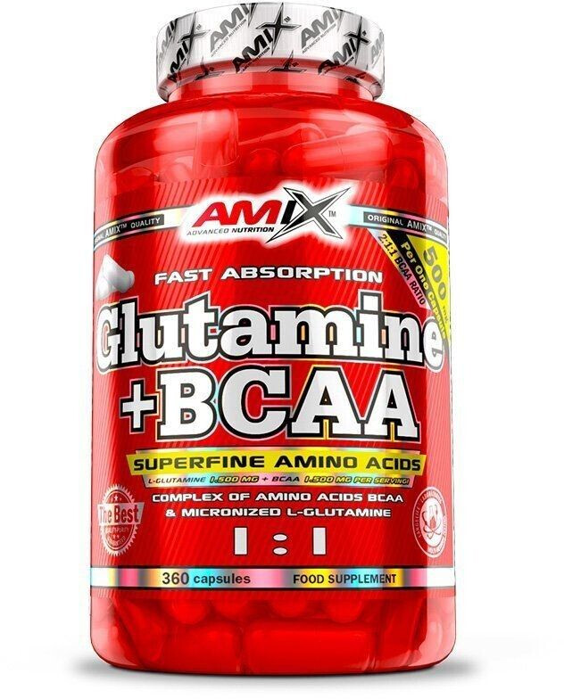 Amix Glutamine + BCAA 360 caps.