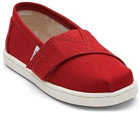 TOMS Shoes Kids Alpargata Flat Slipper red
