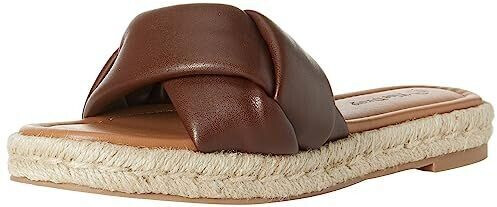 The Drop Espadrille Matilda with braided strap chocolate brown