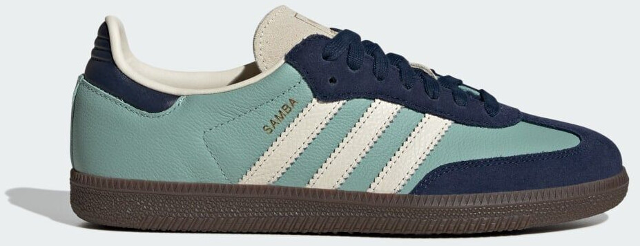 Adidas Samba OG Shoe hazy green cream white night indigo