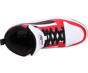 Black red and white puma shoes cheap
