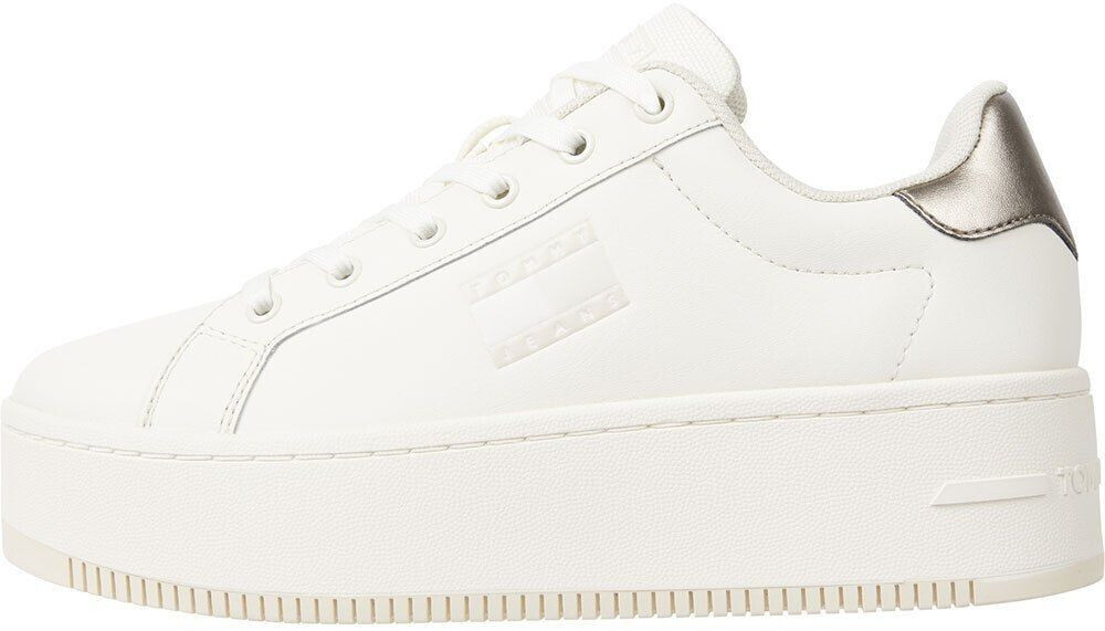 Tommy Hilfiger Flatform Metallic Trainers white