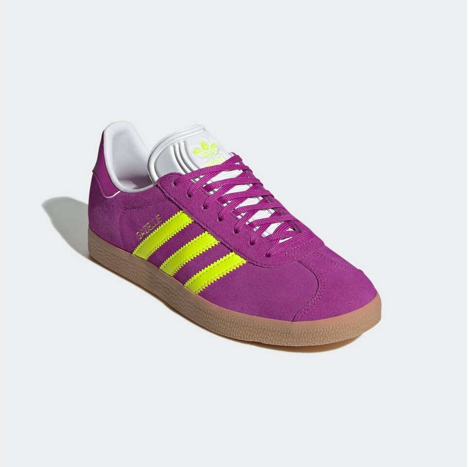 Adidas originals womens gazelle trainers purple / white online