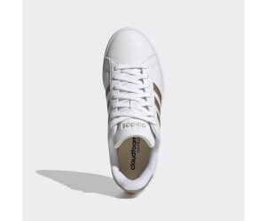 White adidas cloudfoam sneakers on sale
