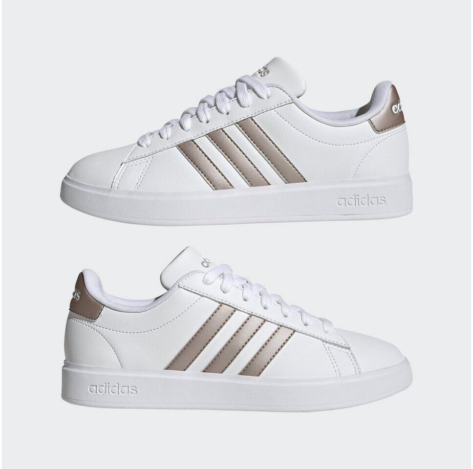 All white adidas cloudfoam cheap