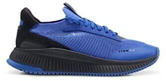 Hugo Boss TTNM EVO Sock-Sneakers with knitted upper material and herringbone sole light blue