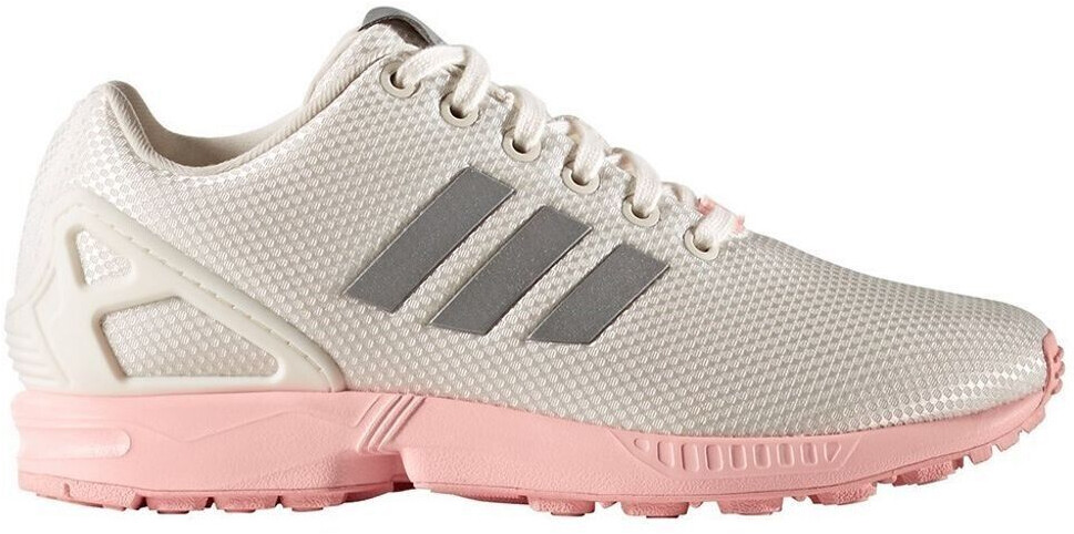Adidas ZX Flux Trainer Low weiB FTWR White metallic Silver SLD Haze Coral ab 69 95 Preisvergleich bei idealo