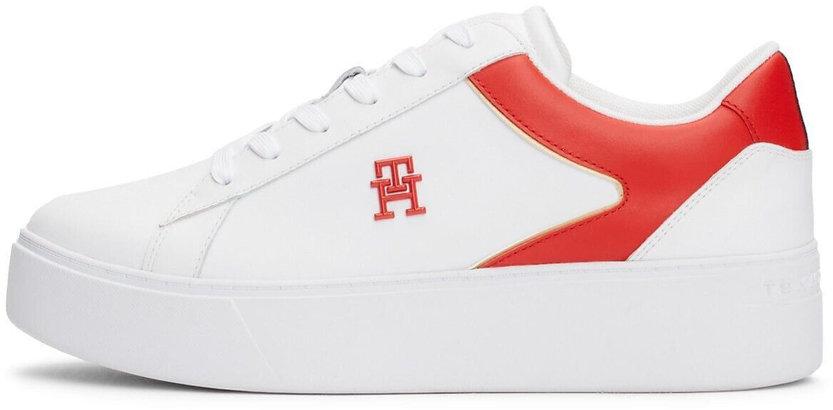 Tommy Hilfiger Women's Sneaker bright red white