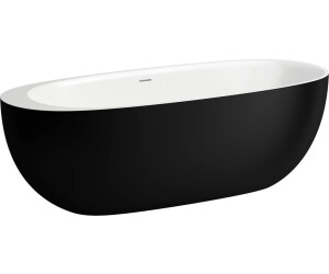 Laufen Il Bagno Alessi Mineralgusswerkstoff 1850x800x440mm schwarz außen weiß innen (H2209720650001)