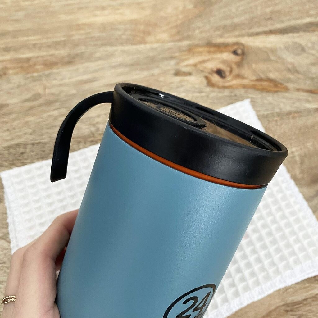 24Bottles Travel Tumbler Gobelet Isotherme Acier Inoxydable Bleu Foncé 350 Ml