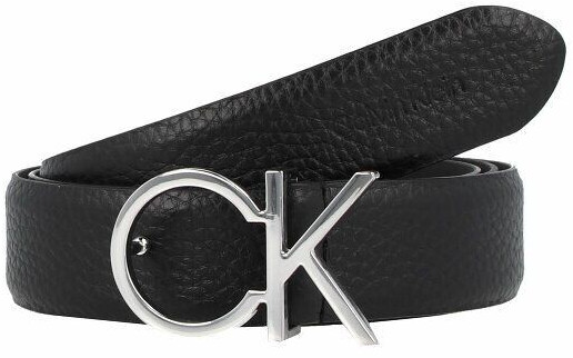 Calvin Klein CK Logo Leather Belt (K60K611903) black