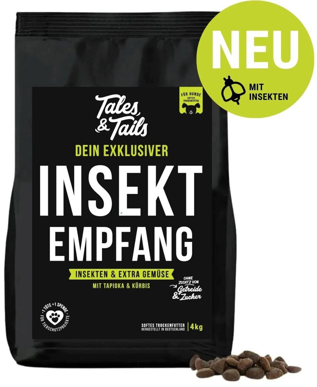 Tales & Tails InSektempfang dry dog food