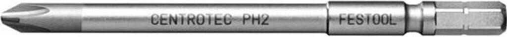 Festool Phillips PH2 Centrotec Bits - 100mm Long Shaft Precision Screwdriver Bits