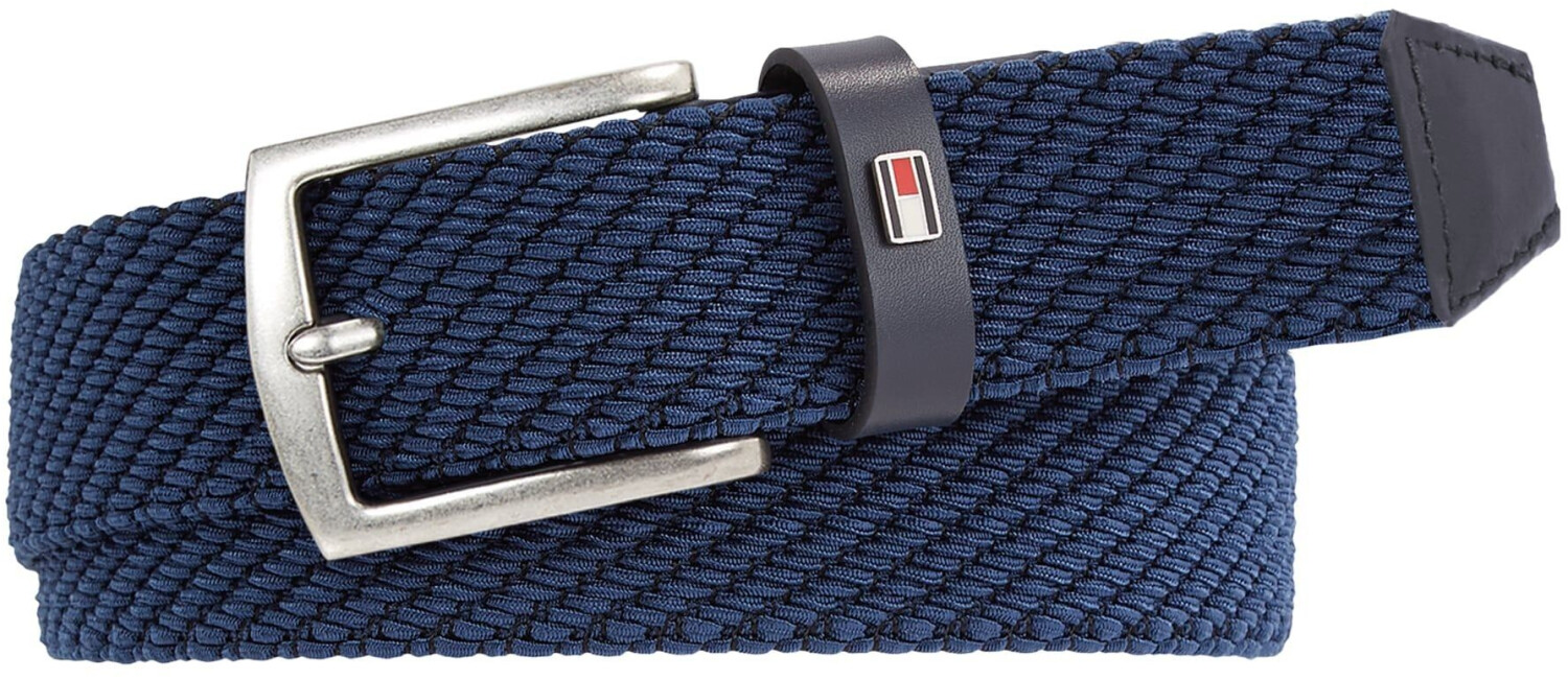 Tommy Hilfiger Denton Stripe Braided Belt (AM0AM12243) space blue