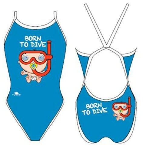 Turbo Born To Dive Swimsuit Women (83039930-0006) blue