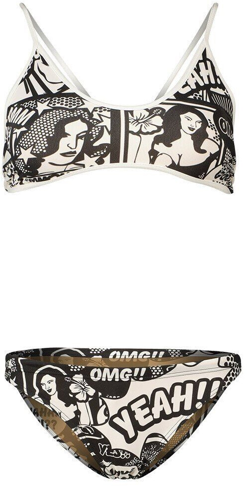 Turbo Yeah Comic Thin Strap Bikini Women (494682-309) black