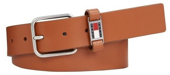 Tommy Hilfiger Leather Badge Plaque Belt (AM0AM12045) cognac