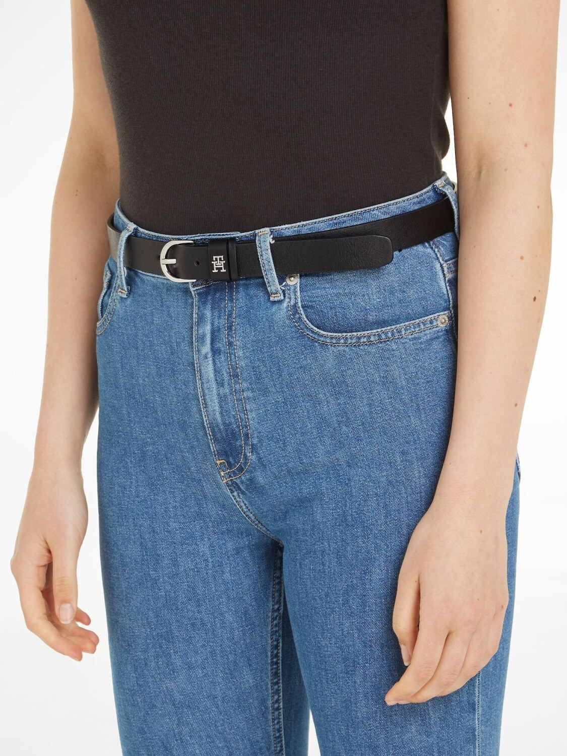 Tommy Hilfiger Essential Ledergürtel mit TH-Monogramm (AW0AW15766 