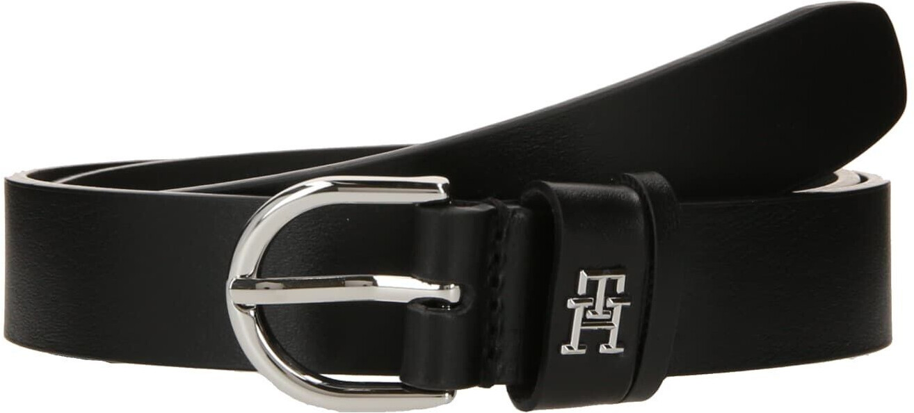 Tommy Hilfiger Essential TH Monogram Leather Belt (AW0AW15766) black