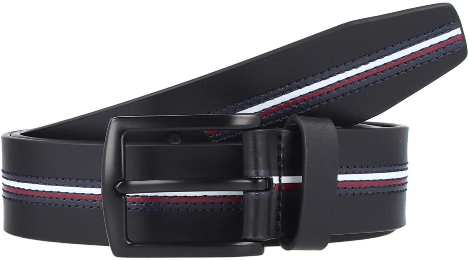 Tommy Hilfiger Denton Signature Leather Belt (AM0AM12164) space blue