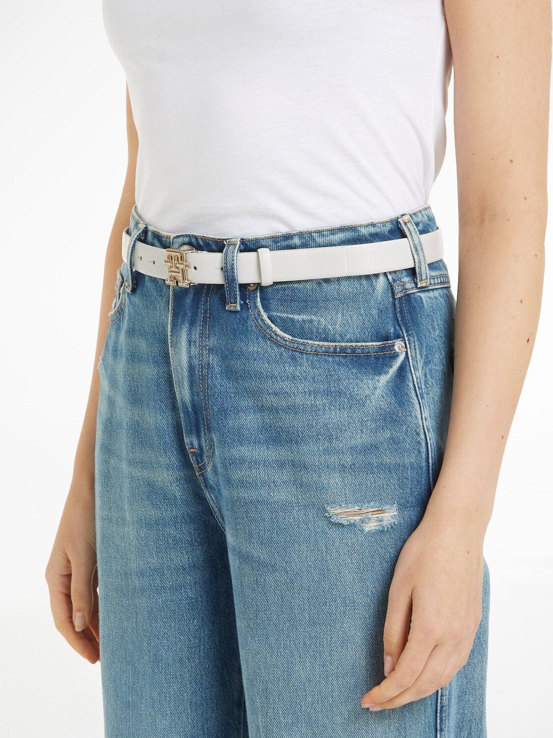 Tommy Hilfiger Ledergürtel mit TH-Monogramm-Schnalle (AW0AW16028 