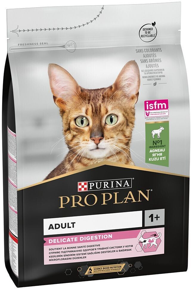Purina Pro Plan Adult Delicate Digestion croquettes pour chat agneau (3 kg)