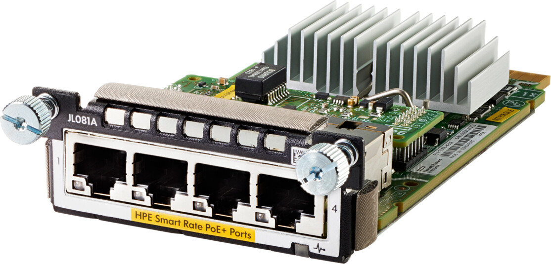 HPE Aruba 3810M 4 Smart Rate PoE+ Module (JL081A)