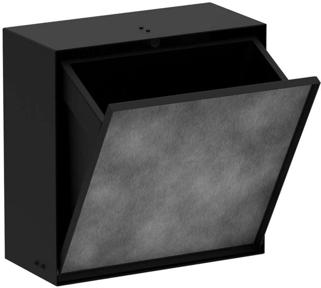 Hansgrohe XtraStoris Rock built-in waste bin 6l Black Matt