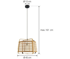 Lindby Hngeleuchte Liriana, Bambus, Eisen,  45 cm, E27 ab 68.91  |  Vergleiche 6 Angebote auf idealo.de