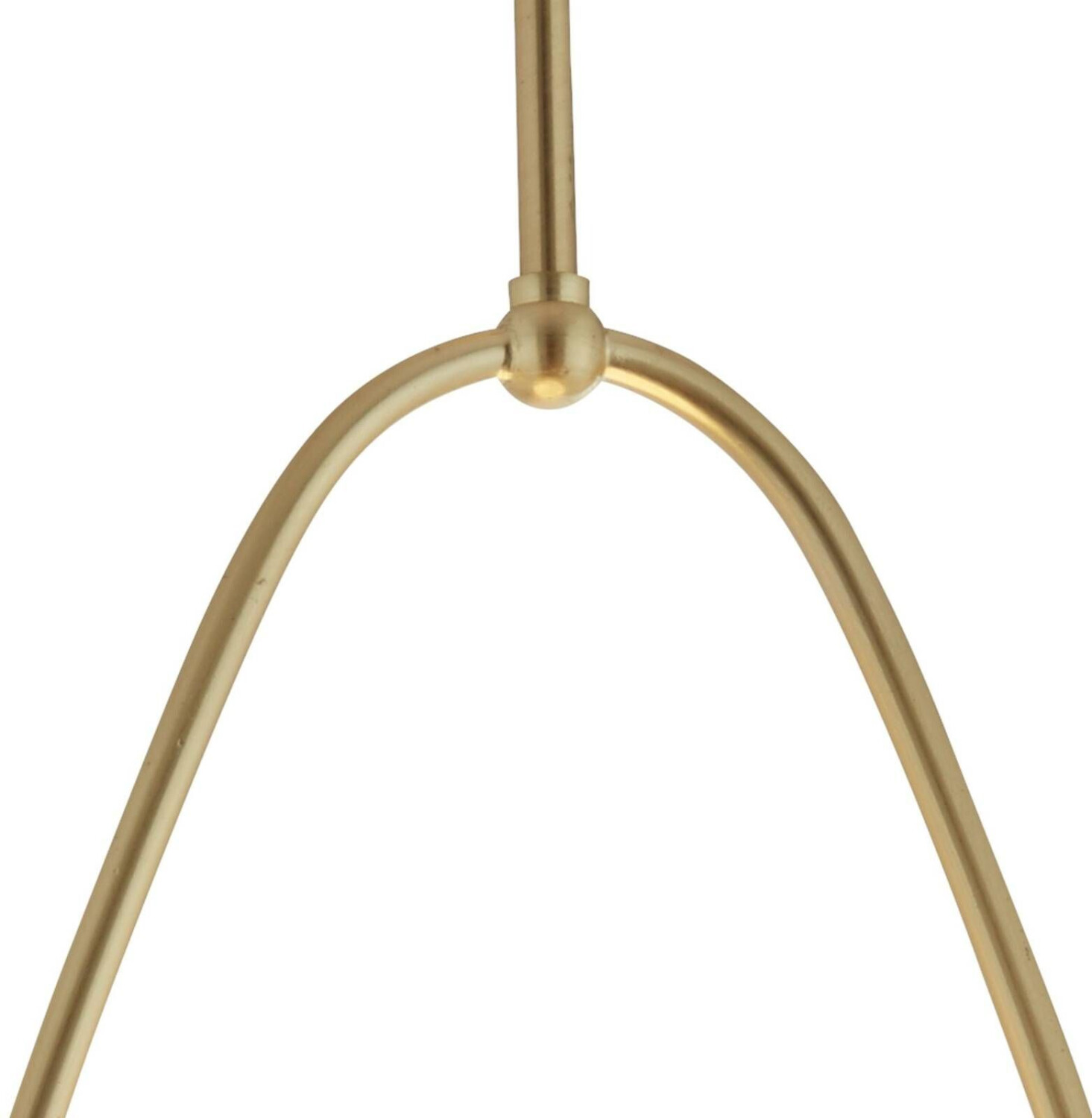 Searchlight Pendant lamp Avalon with glass shade, gold
