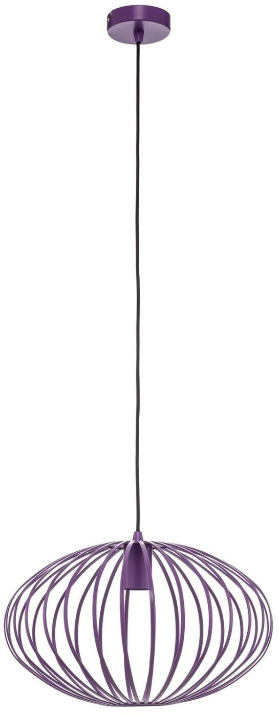 Lindby Hanging lamp Maivi, purple, 40 cm, iron, cage