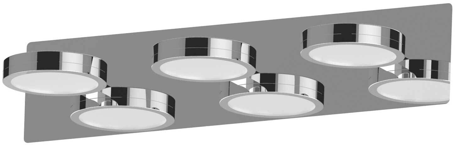 LightMe LED mirror light Aqua down chrome 3-bulb