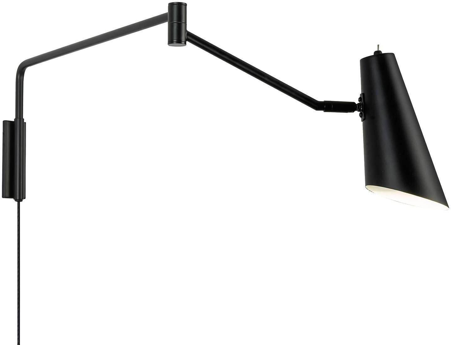 Dyberg Larsen Noa wall lamp with joint, black