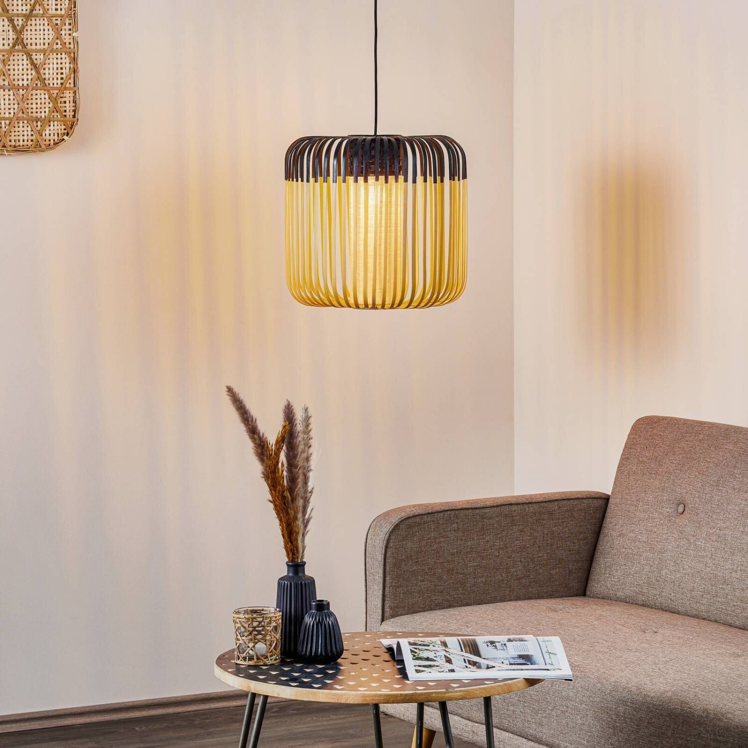 Forestier Bamboo Light M pendant lamp 45 cm black