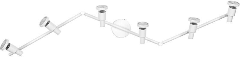LEDVANCE LED ceiling spotlight Spot GU10, six-bulb, white