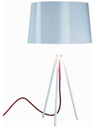 Aluminor Tropic table lamp white, red cable