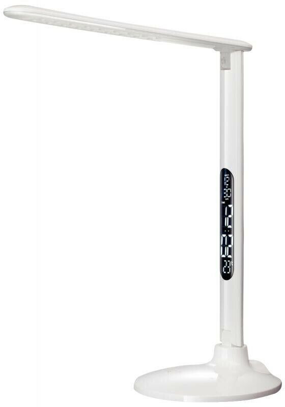Aluminor LED desk lamp Success with clock, white E