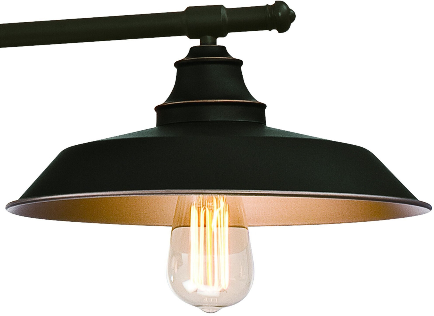 Westinghouse Iron Hill pendant light, black, 3bulb