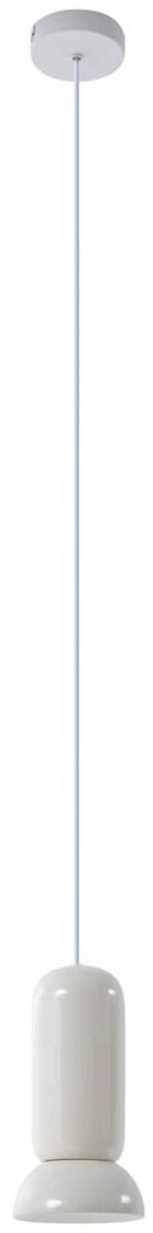 Lindby Kerimi hanging lamp, cream, 1-bulb